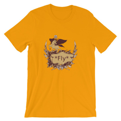 Pegasus design short-sleeve unisex t-shirt