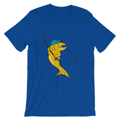 Fly fishing design short-sleeve unisex t-shirt