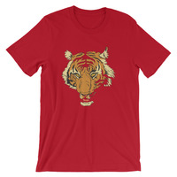 Tiger design Short-Sleeve Unisex T-Shirt - Thumbnail 7