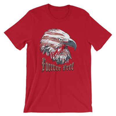 Patriotic eagle short-sleeve unisex t-shirt