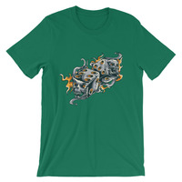 Rolling dices design Short-Sleeve Unisex T-Shirt - Thumbnail 4