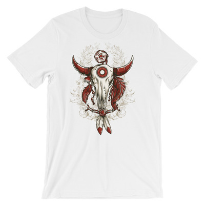 Bull design short-sleeve unisex t-shirt