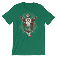 Bull design Short-Sleeve Unisex T-Shirt - Thumbnail 3