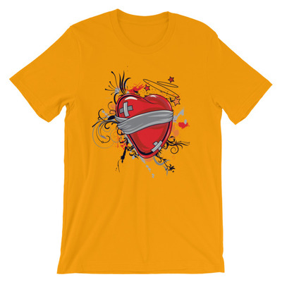 Bruised heart Short-Sleeve Unisex T-Shirt
