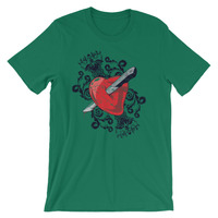 Dagger thru the heart design Short-Sleeve Unisex T-Shirt - Thumbnail 4