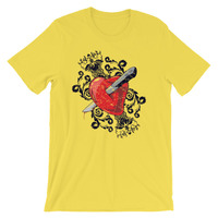 Dagger thru the heart design Short-Sleeve Unisex T-Shirt - Thumbnail 6