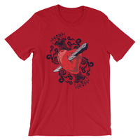 Dagger thru the heart design Short-Sleeve Unisex T-Shirt - Thumbnail 7