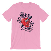 Dagger thru the heart design Short-Sleeve Unisex T-Shirt - Thumbnail 8