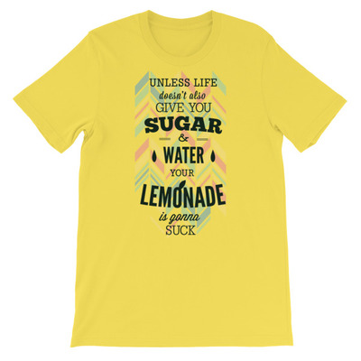 Lemonade design short-sleeve unisex t-shirt