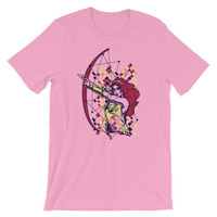 Lady archer design Short-Sleeve Unisex T-Shirt - Thumbnail 2