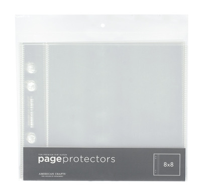 American Crafts 8x8" Page Protector 10pk