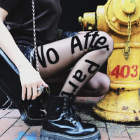 No After Party Sheer Black Tights Pantyhose - Thumbnail 1