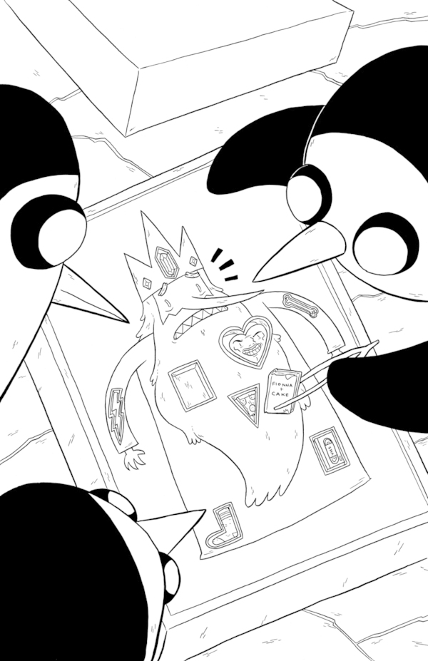 Adventure Time Ice King #6 variant cover original art