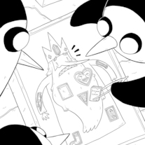 Adventure Time Ice King #6 variant cover original art