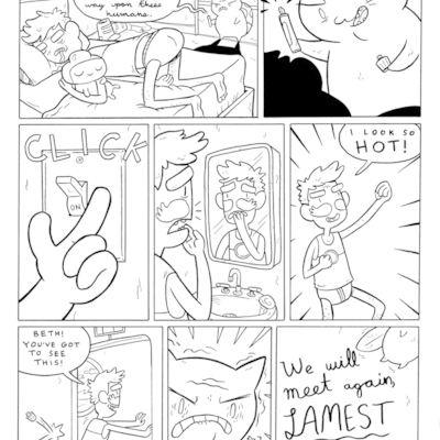 Bravest warriors #25 backup page original art