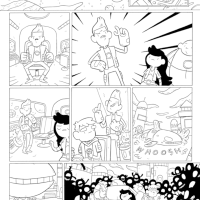 Bravest warriors #30-32 original art