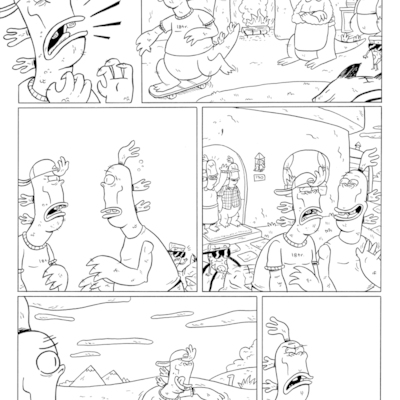 Uncle grandpa and the time casserole original art