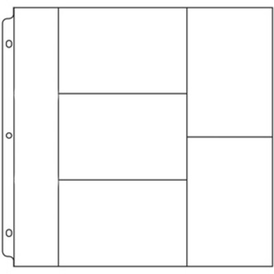 American crafts 12x12" page protector 10pk - holds 6x4" & 2x12"