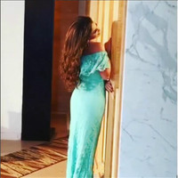 Romantic Full Lace Off-shoulder Mermaid Prom Evening Dress E290 - Thumbnail 1