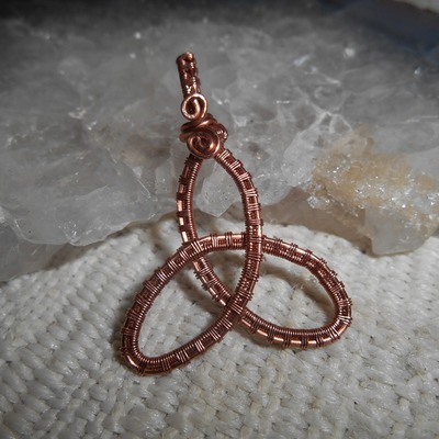 Copper trinity necklace