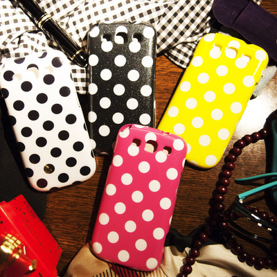Polka dot gel case for samsung s3