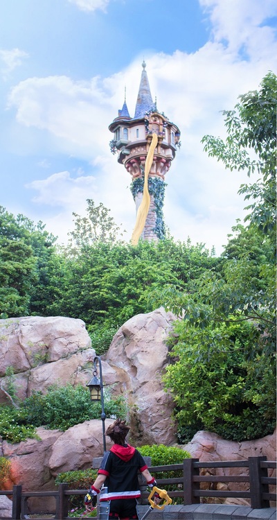 Let down your hair - (Kingdom Hearts) Print