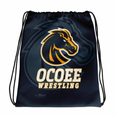 Ocoee wrestling sublimated drawstrings bags