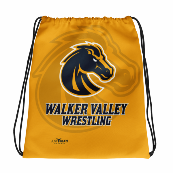 Walker Valley Wrestling sublimated drawstrings bags