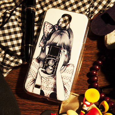 Bowknot girl case for samsung s4