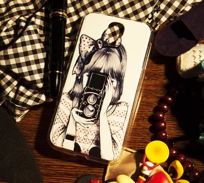 Bowknot Girl Case for Samsung S4
