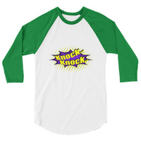 Knock it off design 3/4 sleeve raglan shirt - Thumbnail 2