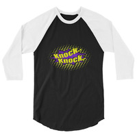 Knock it off design 3/4 sleeve raglan shirt - Thumbnail 3