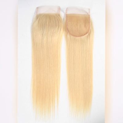 Snow white blonde straight closure