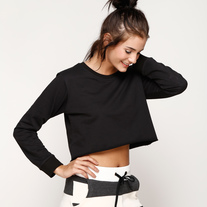 Hailey Crop Jumper - Black
