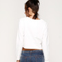 Hailey Crop Jumper - White-3