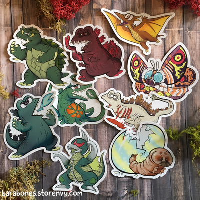 Godzilla stickers cute vers.  - Thumbnail 1