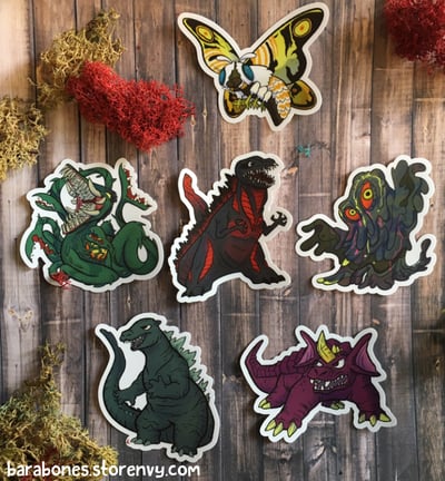Godzilla Stickers