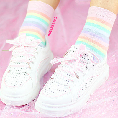 Pastel rainbow socks - Thumbnail 4