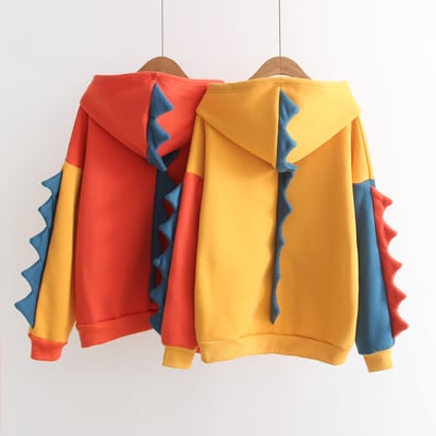 Harajuku cute little dinosaur hoodie