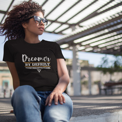 Dreamer by default women's graphic tee