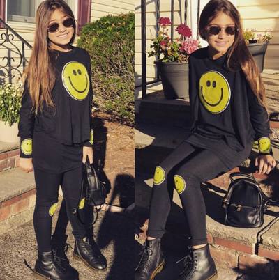 Emoji Skirted Legging Set