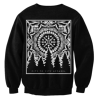 Forest Mandala Crew Neck Sweatshirt - Thumbnail 2