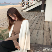 Korean slimming high collar top - Thumbnail 3