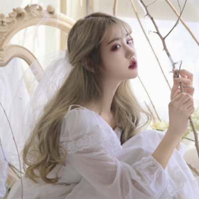 Free shipping pastel brown gradient air bang wig