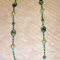 Mother of Pearl turqoise & topaz