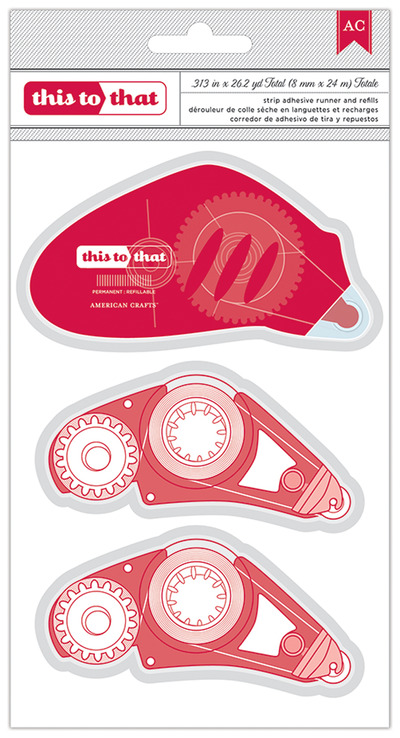 American Crafts This to That 3 Pack Runner - Dot Adhesive