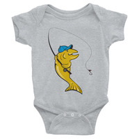 Fly fishing Infant Bodysuit - Thumbnail 2