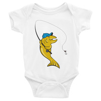 Fly fishing Infant Bodysuit - Thumbnail 3
