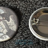 Flying Hedgehog Button - Thumbnail 1