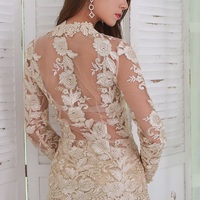 Gold Embroidered Two Pc Set - Thumbnail 1